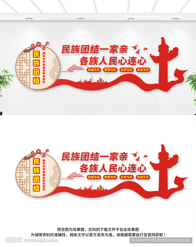 民族团结文化墙