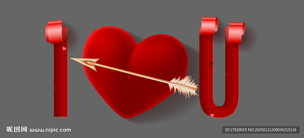 红色LOVE字体
