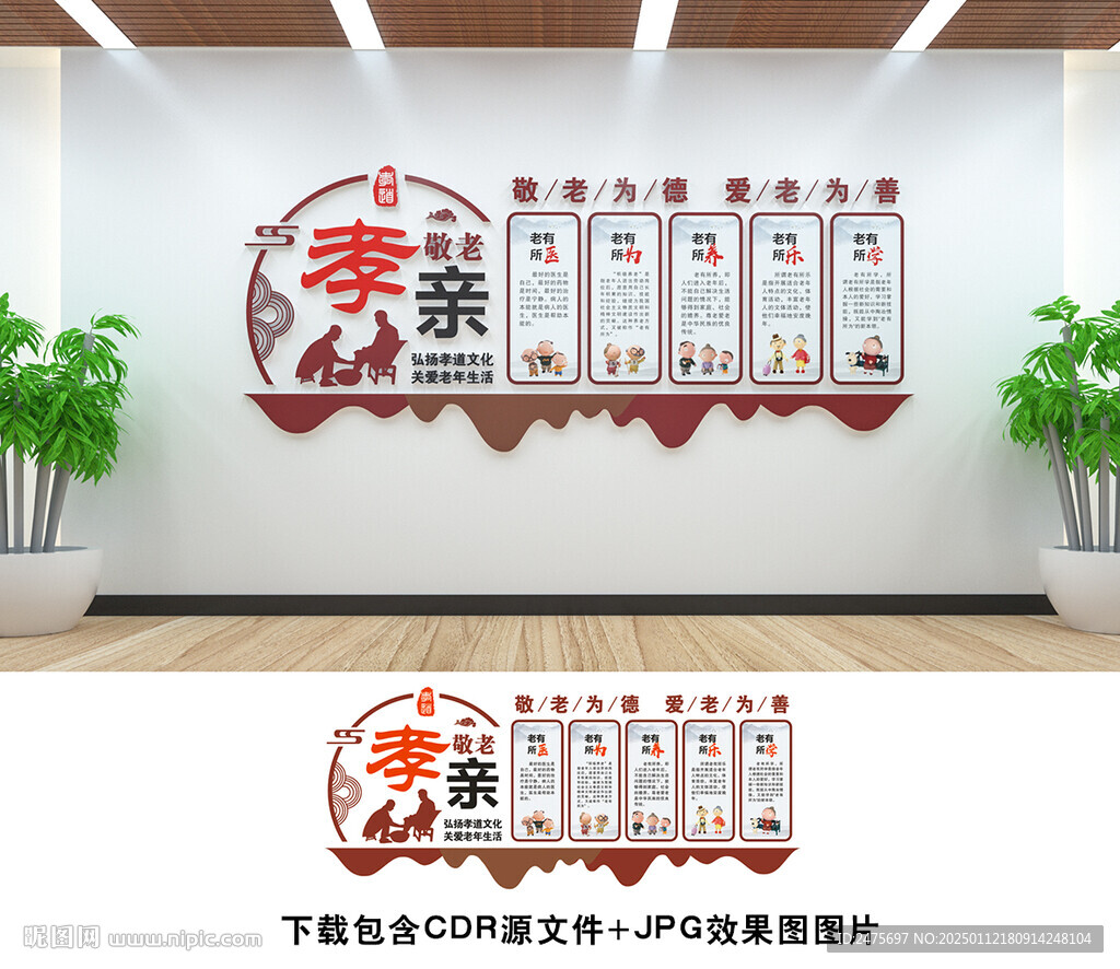 养老文化墙