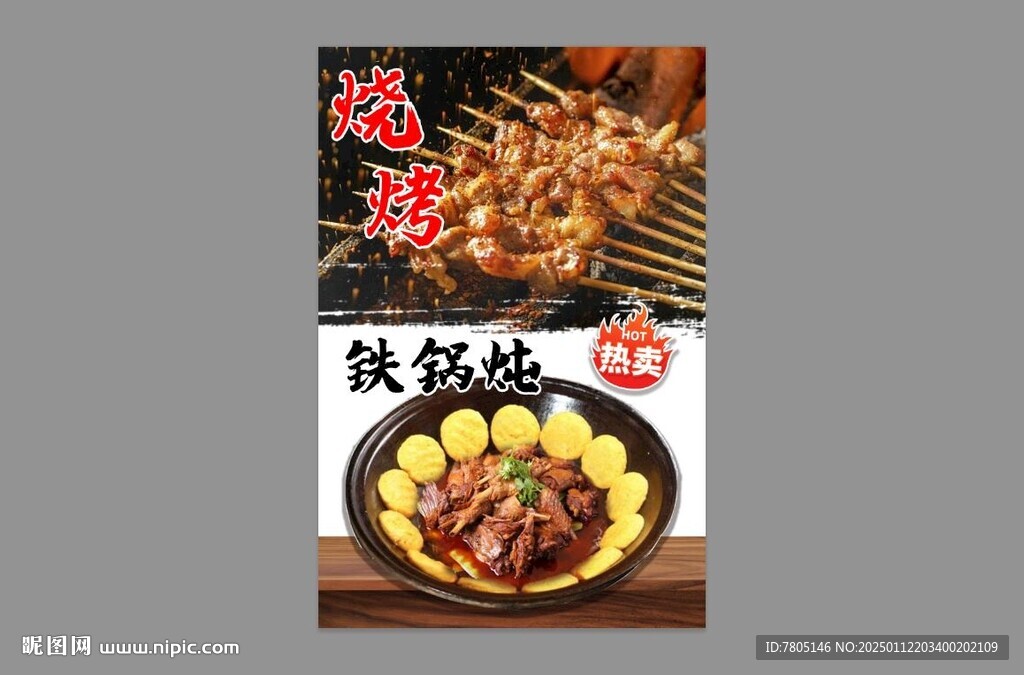 铁锅炖展板 