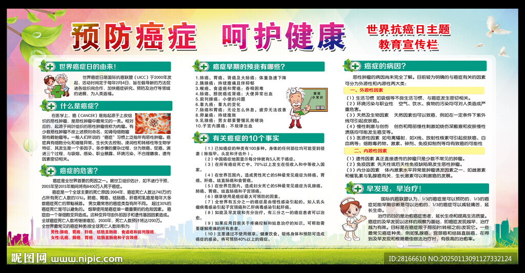 癌症日宣传栏