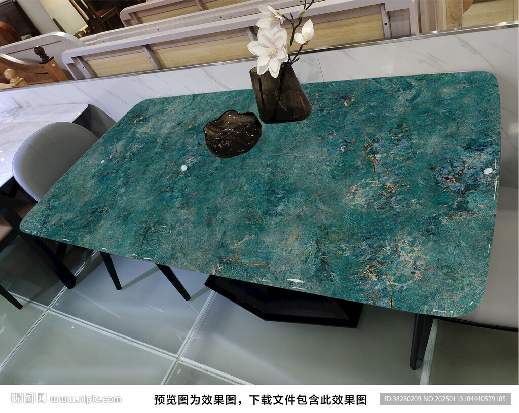 岩板餐桌奢石超晶石大理石源文件