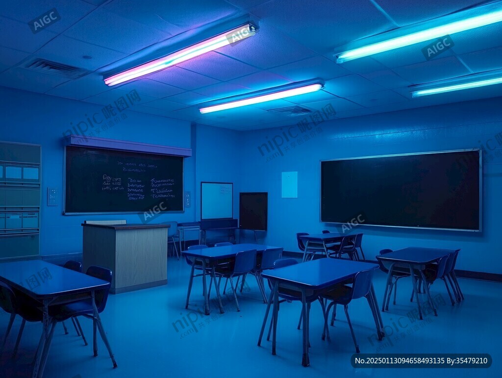 学校教室灯光
