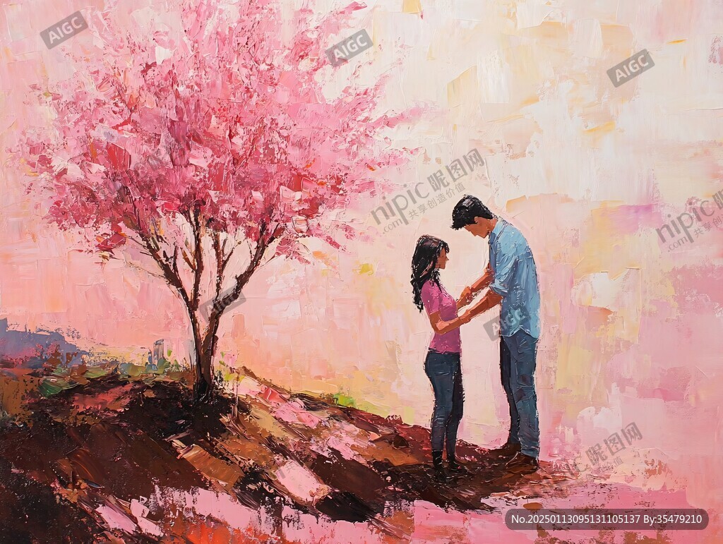 爱情油画