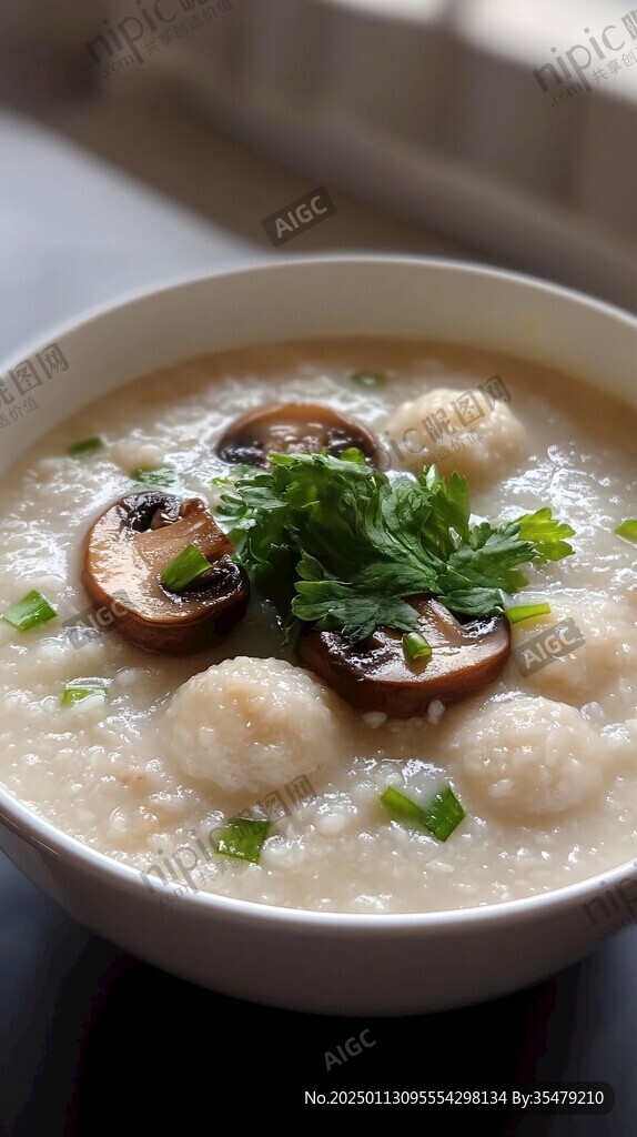 香菇粥高清