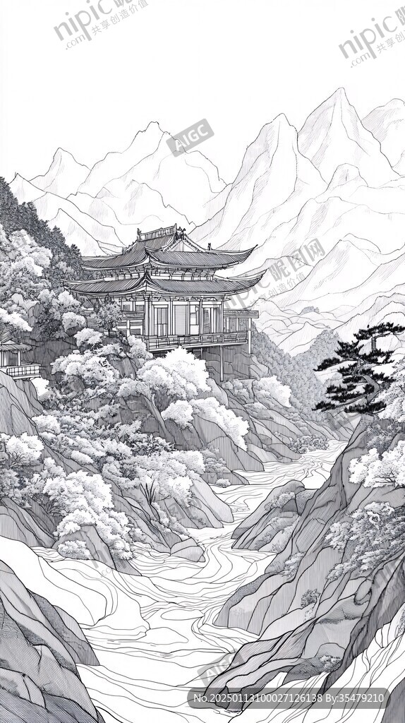 镇淮楼插画