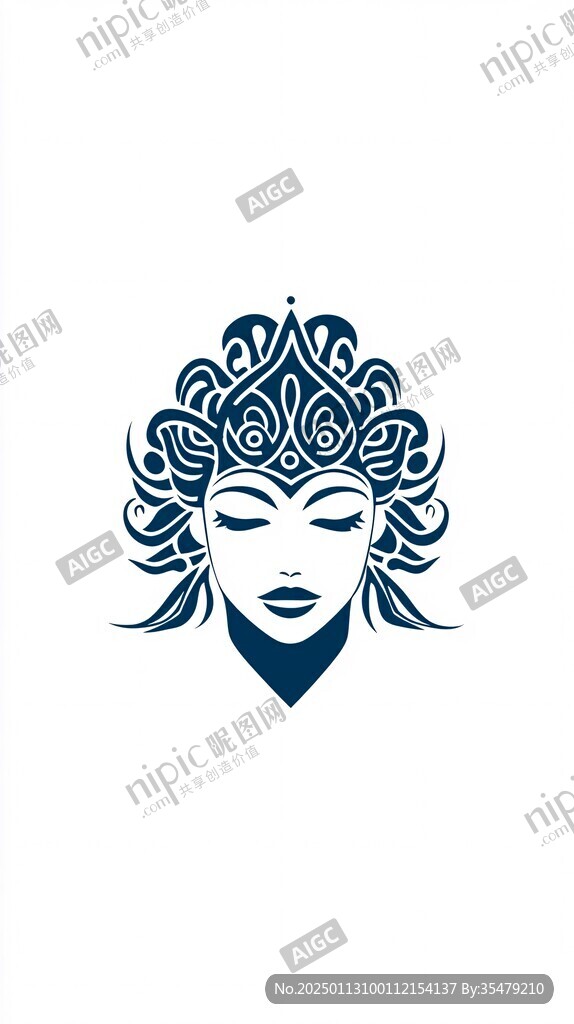花纹面具logo