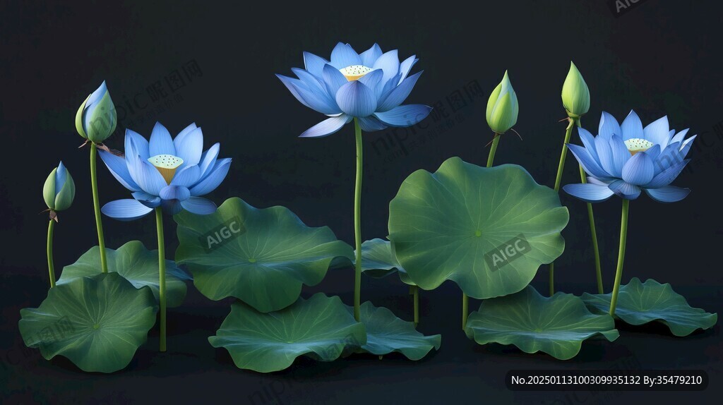 3d荷花背景