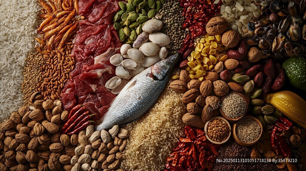 谷物食材背景图
