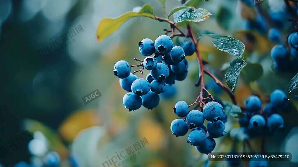 诱人蓝莓果