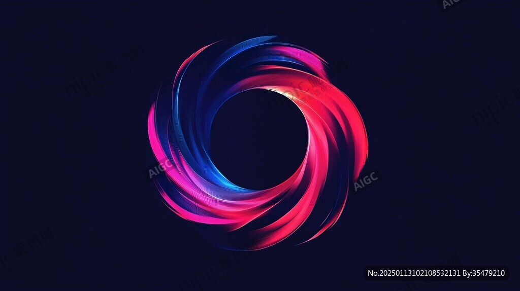 渐变插画logo