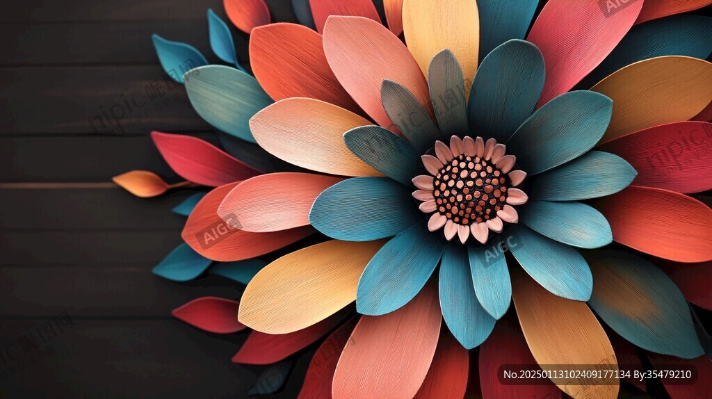 3d立体花壁纸