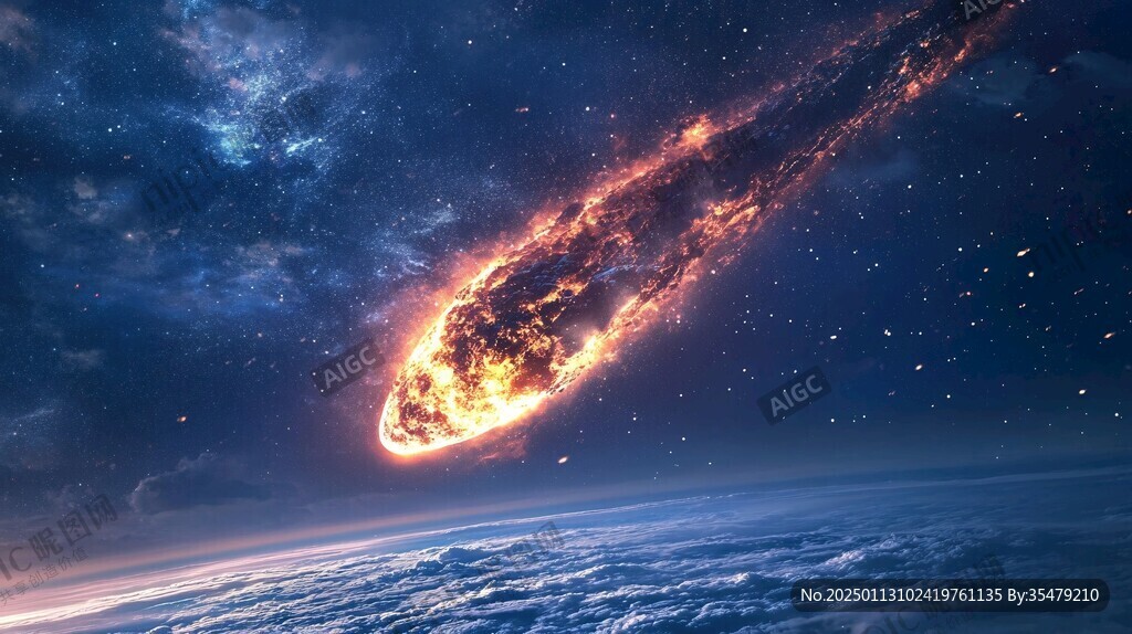流星陨落陨石