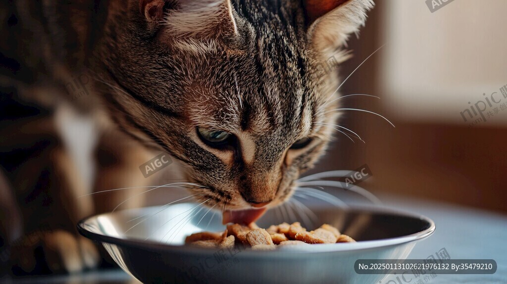 猫吃食