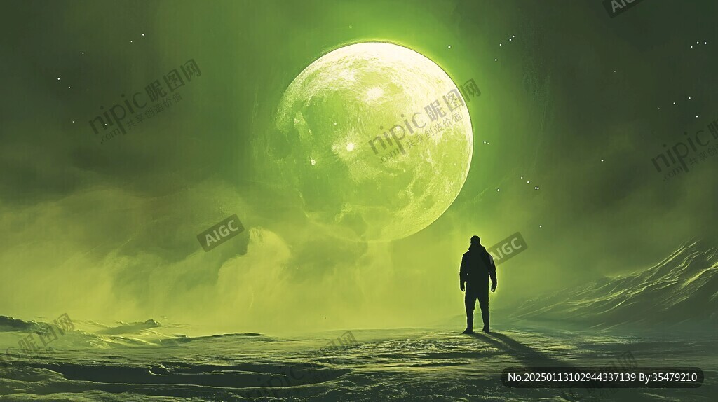 外星球幻想场景插画