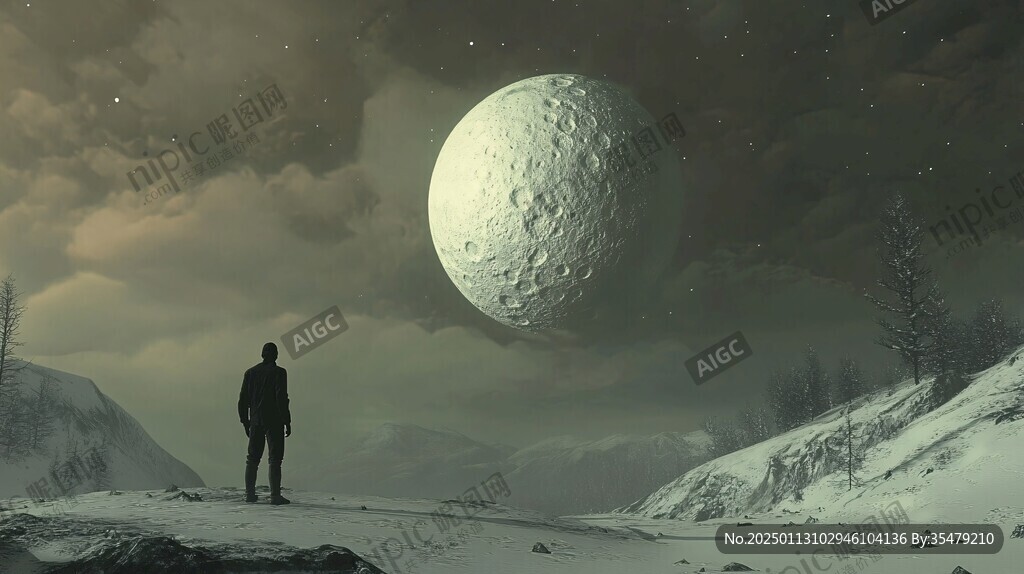 外星球幻想场景插画