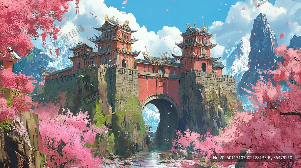 大境门插画
