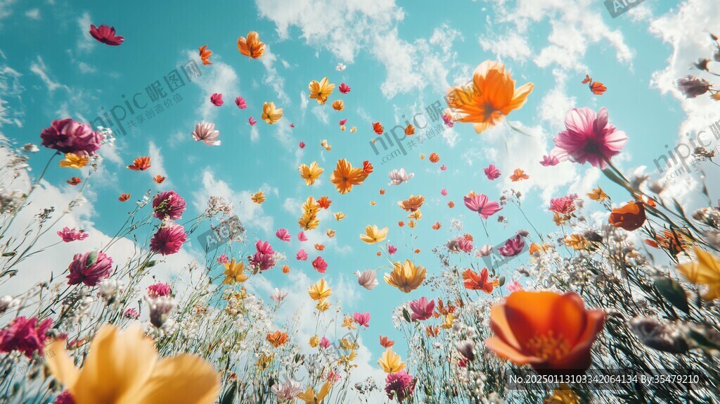风中的花瓣