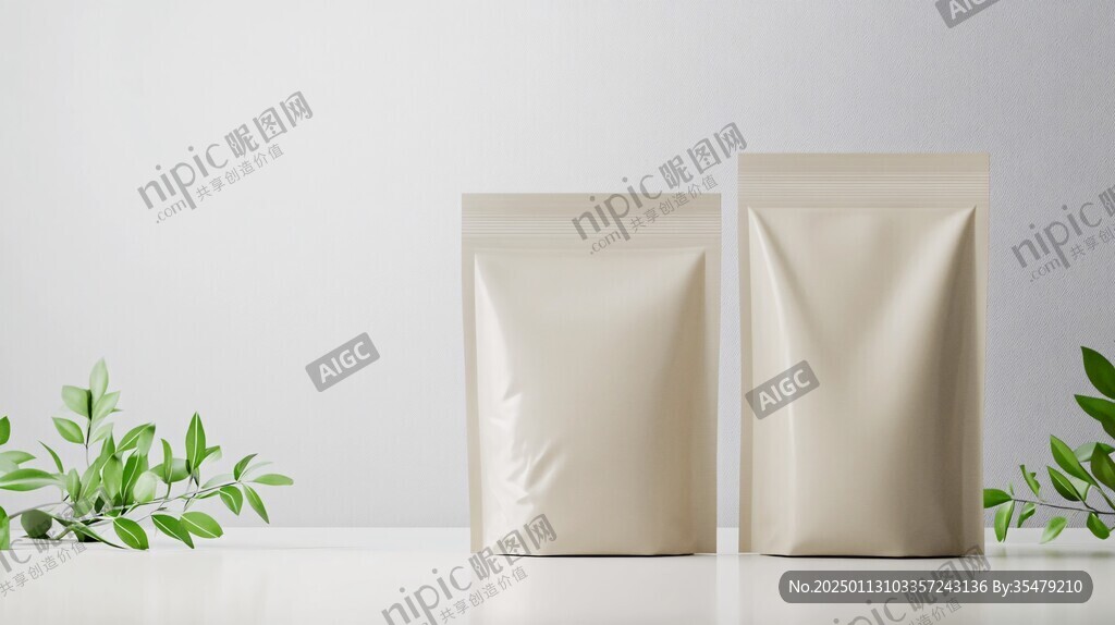 自立袋包装袋效果图