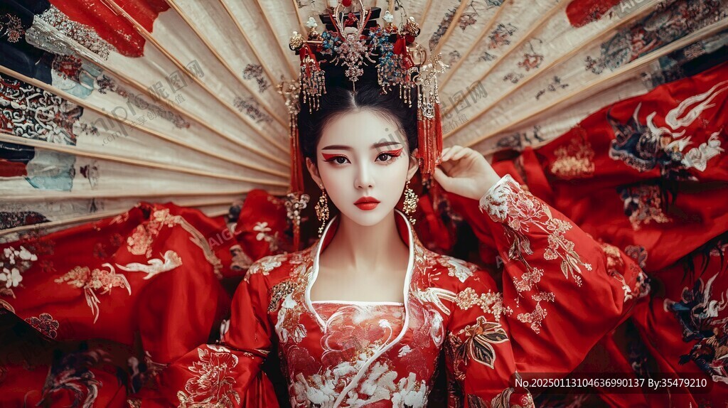 古风嫁衣美女