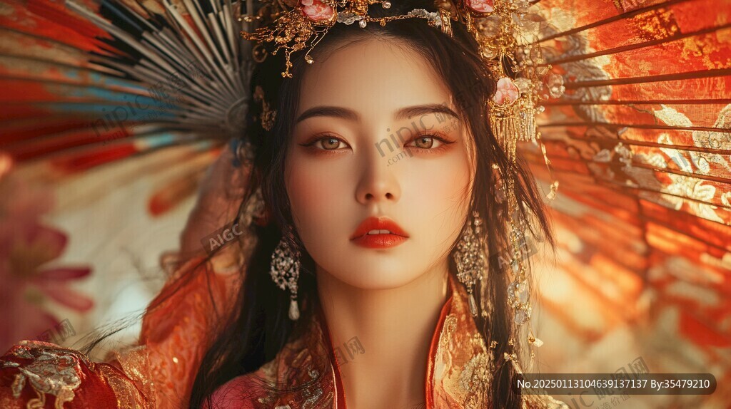 古风嫁衣美女