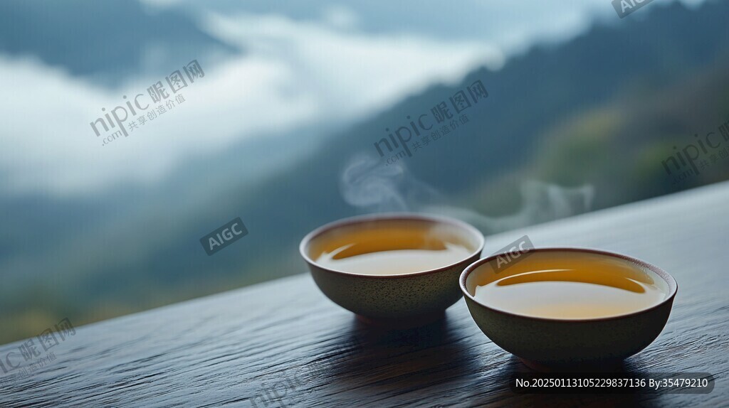 茶杯山水