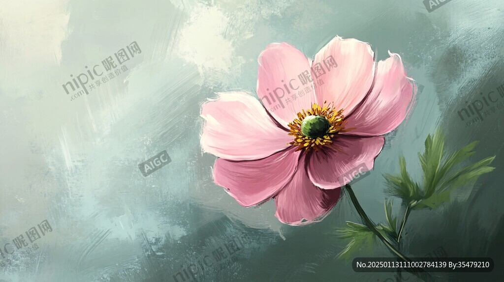 格桑花插画