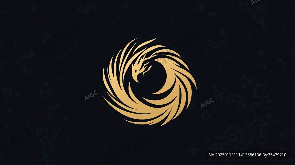 凤凰金色logo