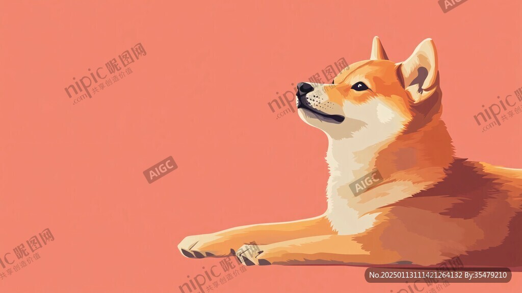 柴犬插画