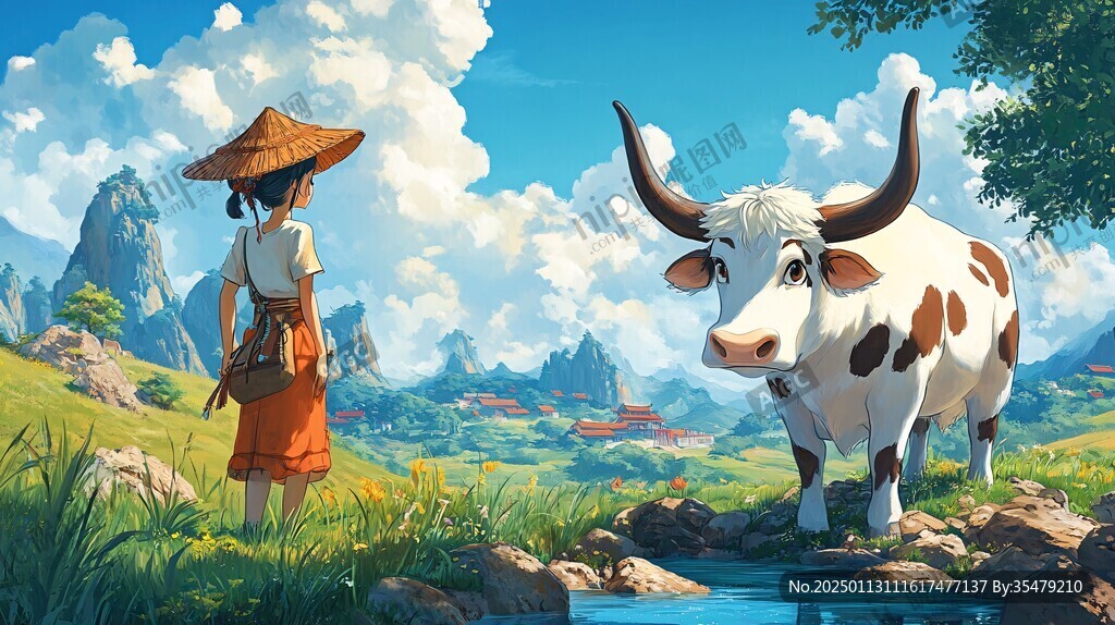 放牛的少年
