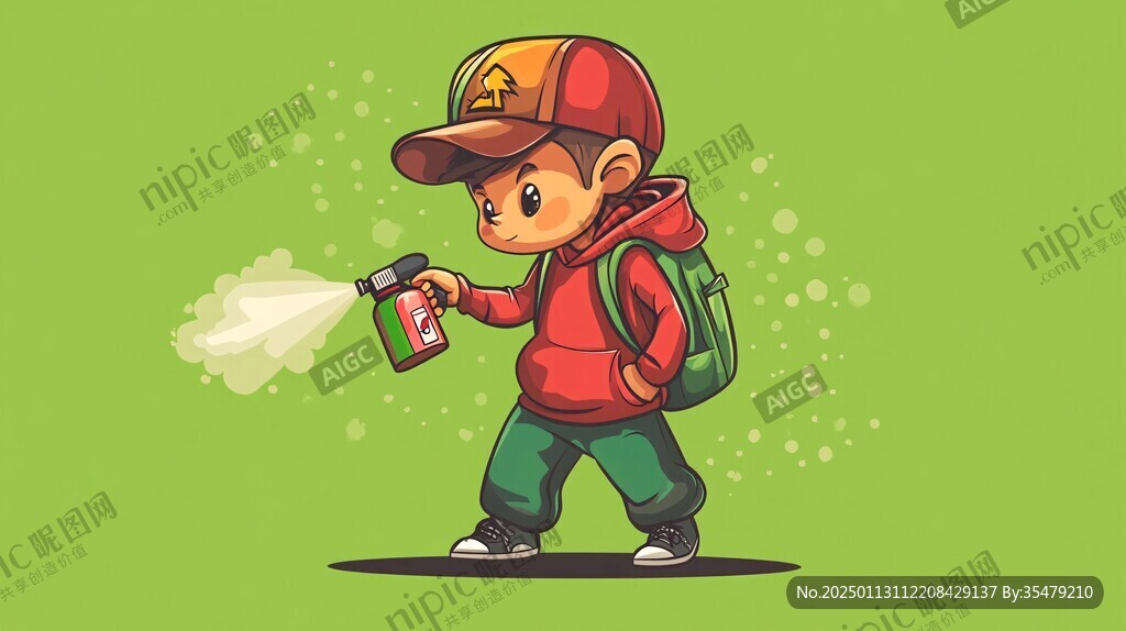 卡通消毒素材