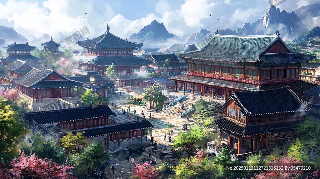 横店插画