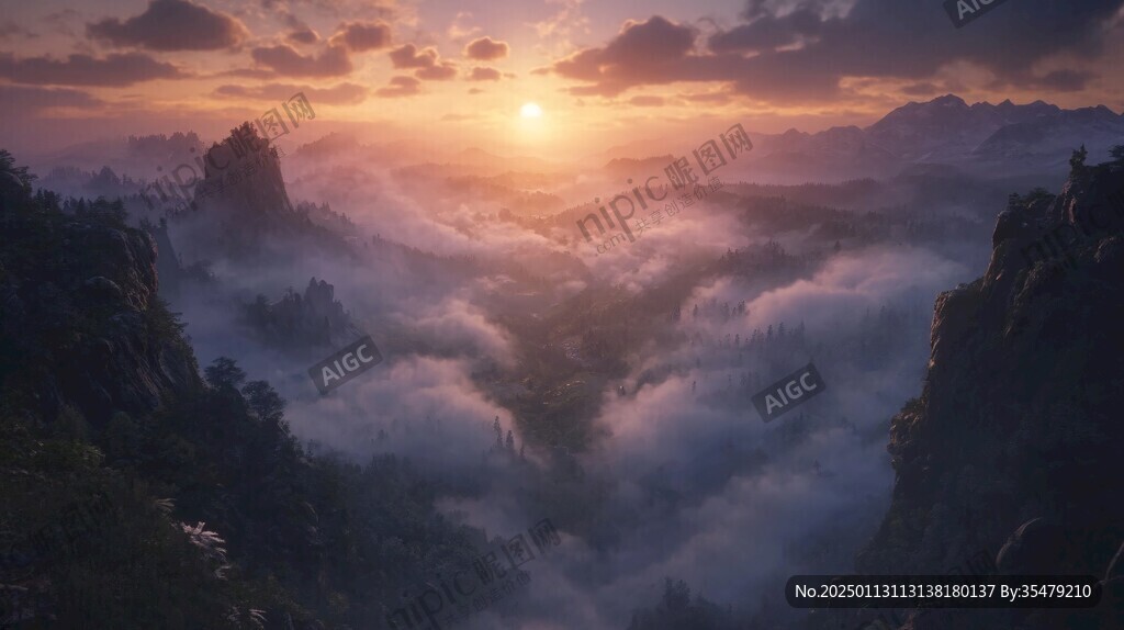 医巫闾山晨光
