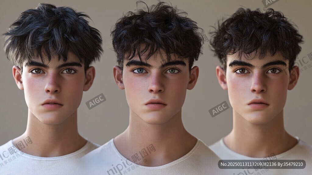 3d效果男孩