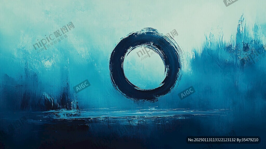 莫比乌斯环水墨