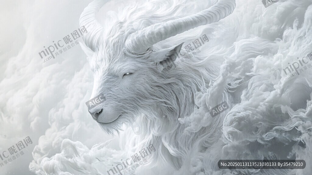 手绘梦幻羊风格装饰画
