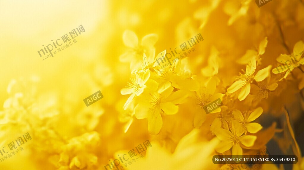 高清小黄花背景