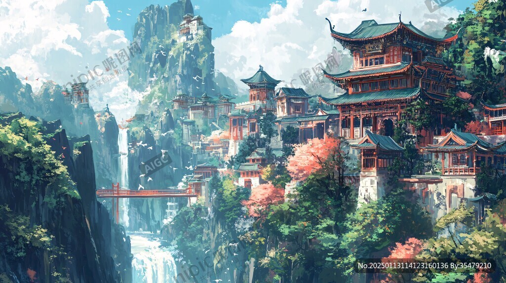 古风动画场景