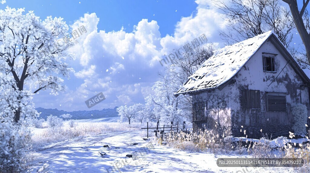 高清大画幅冬天雪景