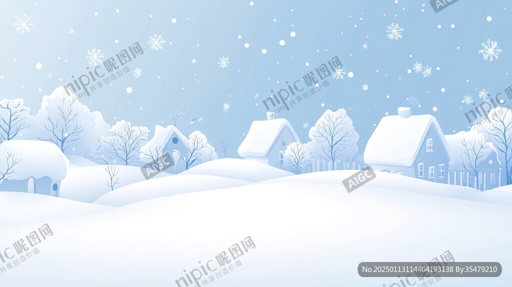 雪景插画