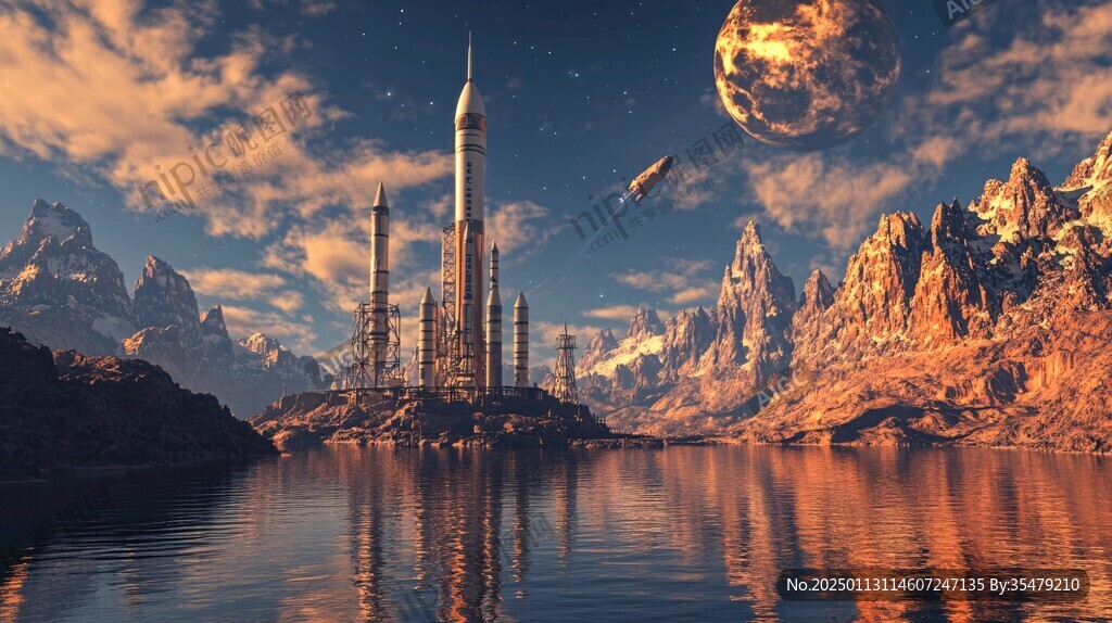 幻想的外星建筑
