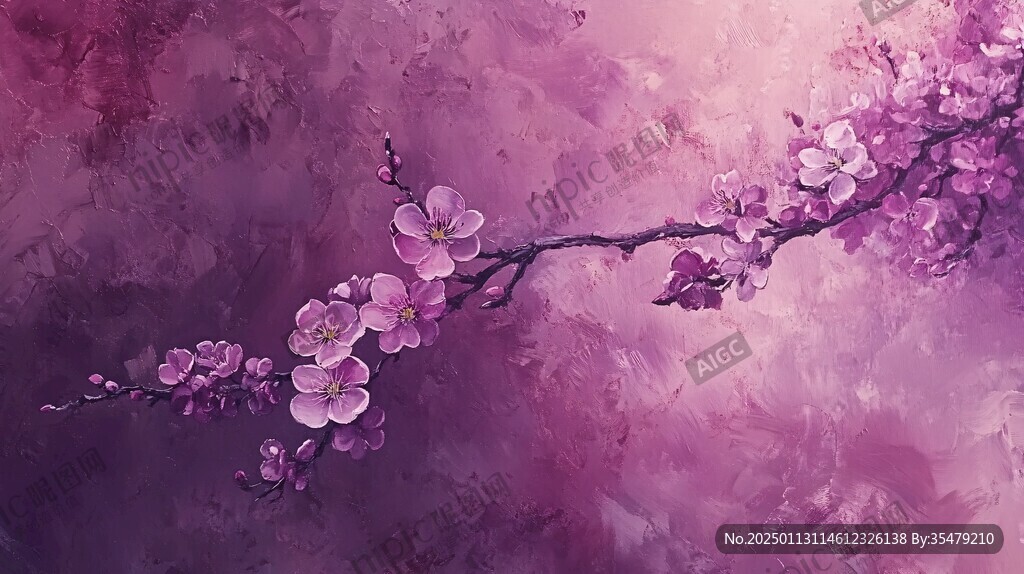 唯美梦幻梅花林