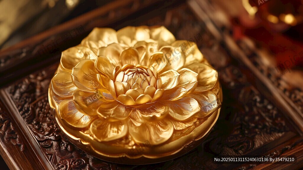 金色荷花壁纸