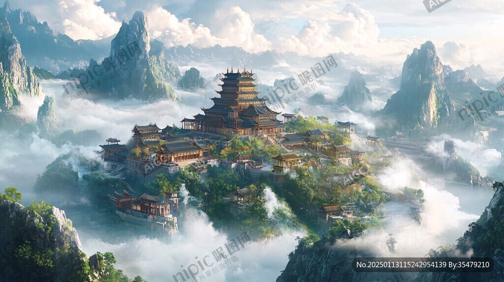 古风仙境天上宫阙