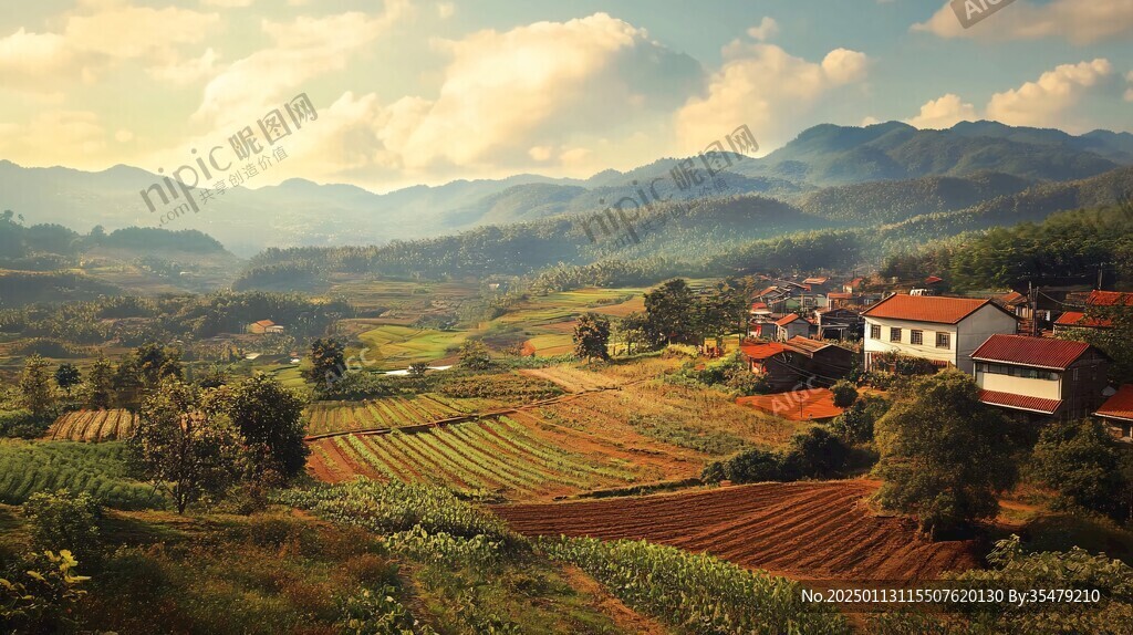 唯美农村场景