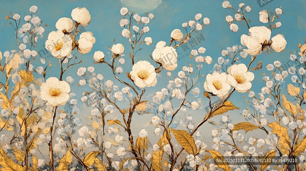 棉花油画