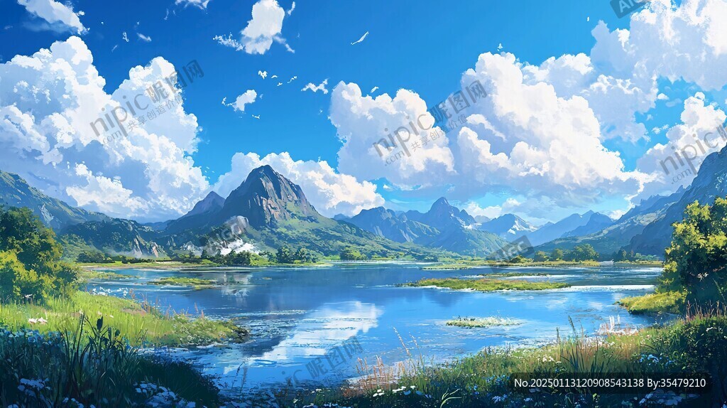 宽屏风景画