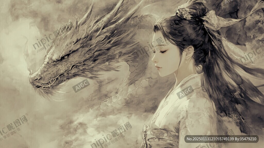 古风龙女ip