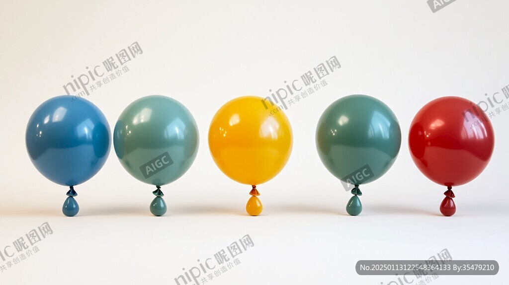 3d质感彩色球