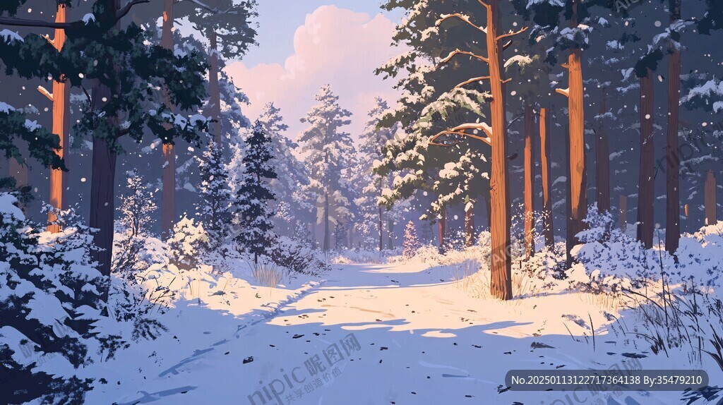 雪景插画